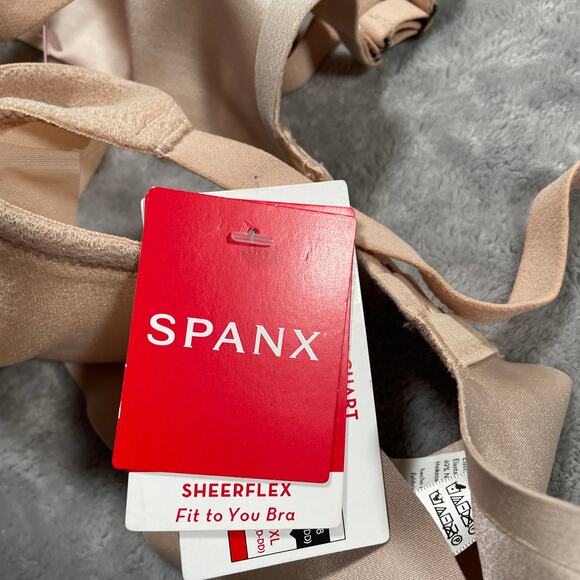 Spanx Fit To You Bra Womens Medium A-C Beige Sheerflex New - Picture 7 of 14